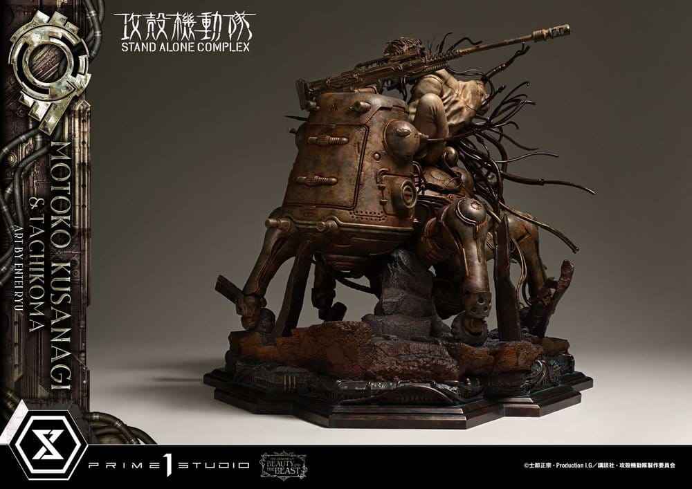 Ghost in the Shell Stand Alone Complex The Legend of Beauty and the Beast Statue 1/4 Motoko Kusanagi & Tachikoma Art by Entei Ryu 53 cm