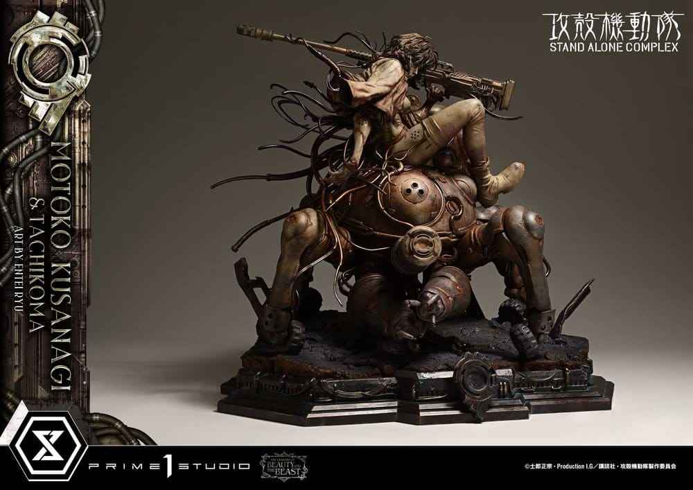 Ghost in the Shell Stand Alone Complex The Legend of Beauty and the Beast Statue 1/4 Motoko Kusanagi & Tachikoma Art by Entei Ryu 53 cm