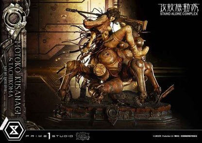 Ghost in the Shell Stand Alone Complex The Legend of Beauty and the Beast Statue 1/4 Motoko Kusanagi & Tachikoma Art by Entei Ryu Bonus Version 53 cm