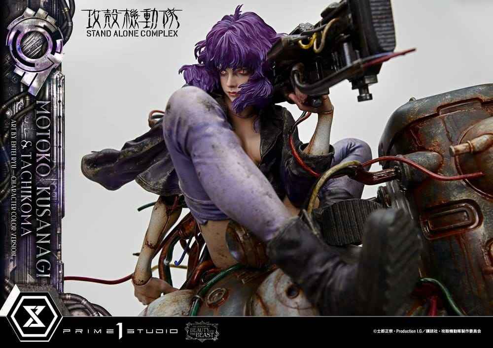 Ghost in the Shell Stand Alone Complex The Legend of Beauty and the Beast Statue 1/4 Motoko Kusanagi & Tachikoma Character color Art by Entei Ryu 53 cm