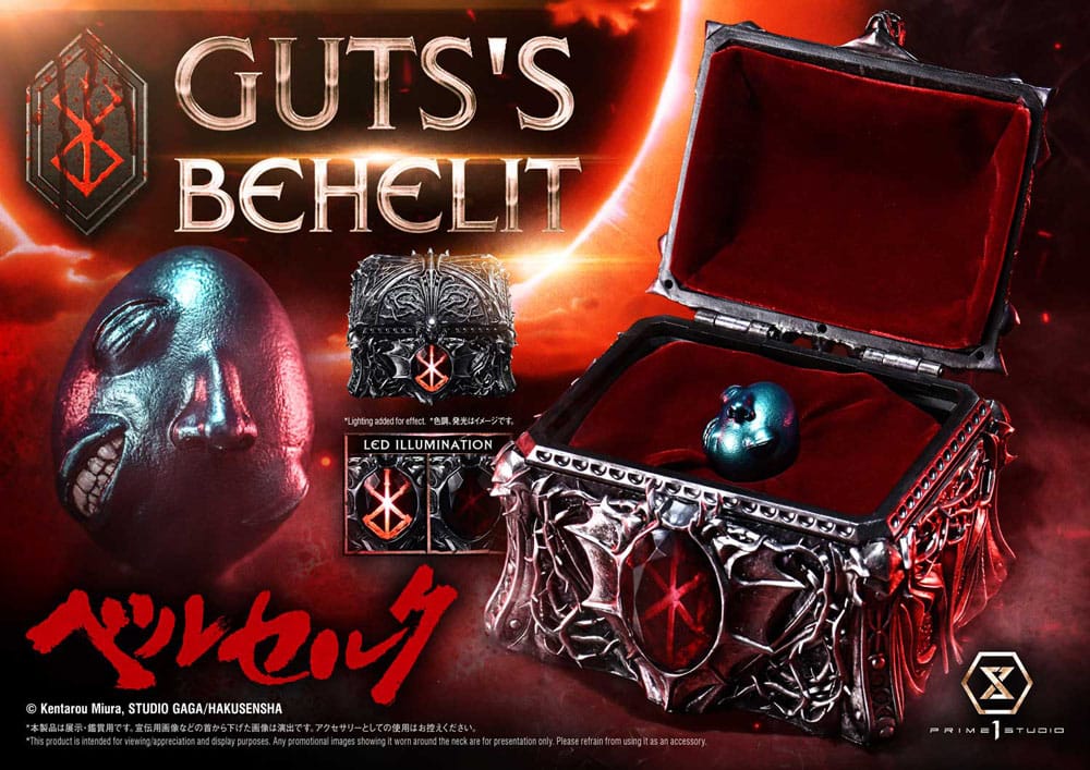 Berserk Life Scale Statue Gut's Behelit 5 cm Prime 1 Studio