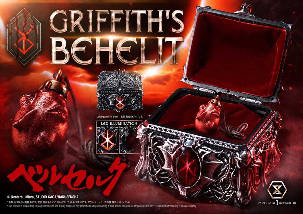 Berserk Life Scale Statue Griffith's Behelit 6 cm Prime 1 Studio