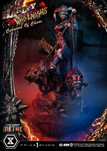 Dark Nights: Metal Museum Masterline Series Statue 1/3 Harley Quinn Who Laughs Concept Design by Caelos D`anda Regular Version 78 cm