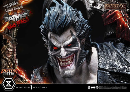 Dark Nights: Death Metal Museum Masterline Statue 1/3 Lobo Batman: Batman Who Frags Deluxe Bonus Version 81 cm