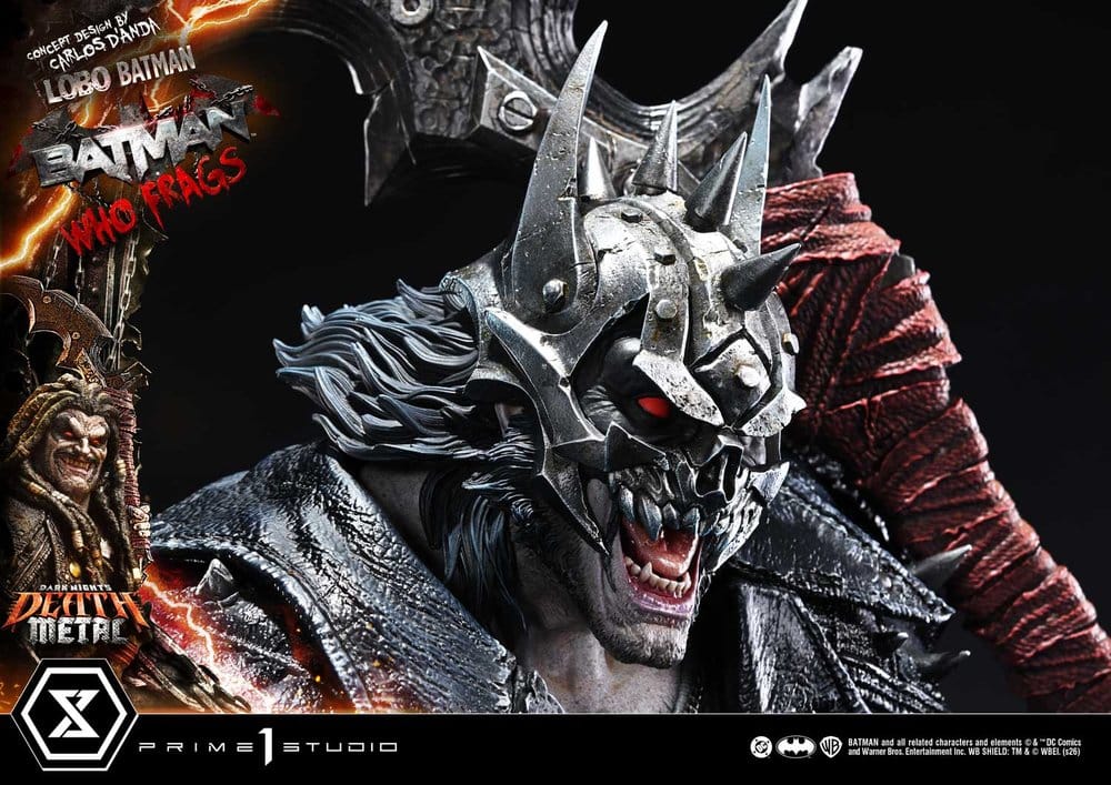 Dark Nights: Death Metal Museum Masterline Statue 1/3 Lobo Batman: Batman Who Frags Deluxe Bonus Version 81 cm