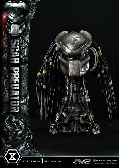 The Alien vs. Predator Museum Masterline Series Statue 1/3 Scar Predator 93 cm
