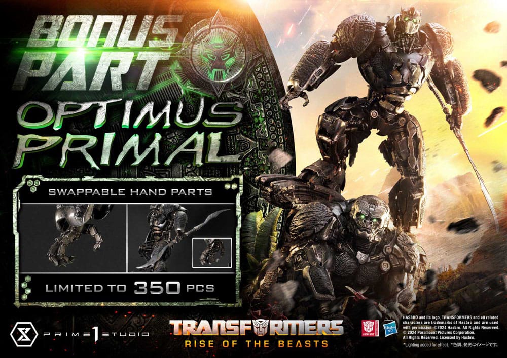 Transformers: Rise of the Beasts Museum Masterline Statue Optimus Primal Ultimate Bonus Version 72 cm Prime 1 Studio