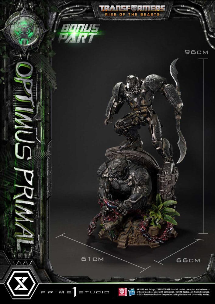Transformers: Rise of the Beasts Museum Masterline Statue Optimus Primal Ultimate Bonus Version 72 cm Prime 1 Studio
