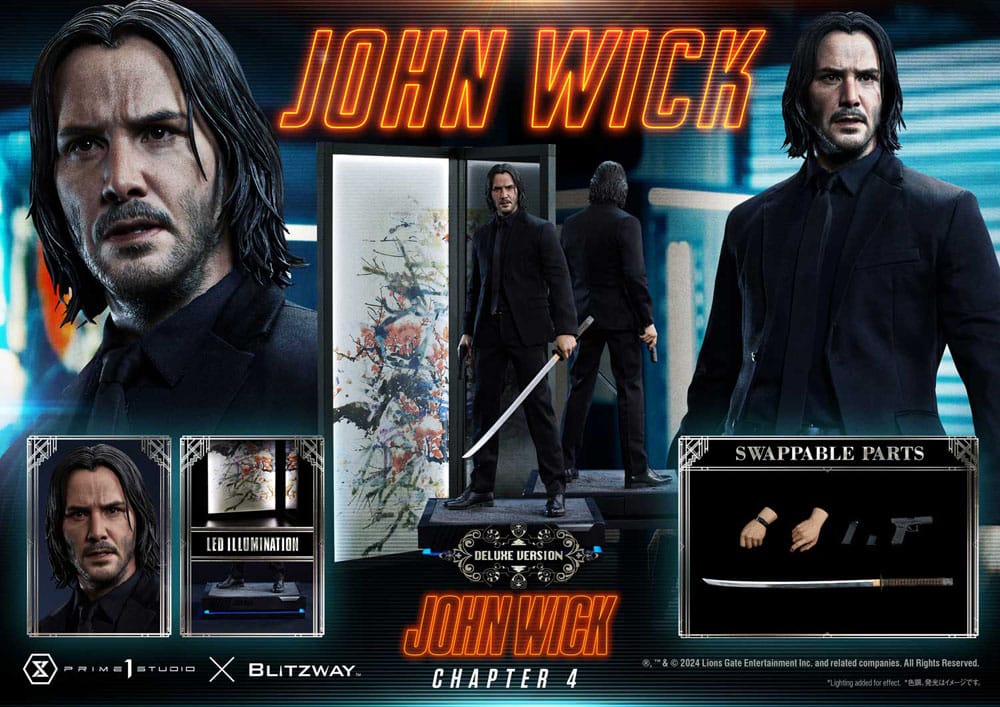 John Wick Chapter 4 Ultimate Premium Masterline Series Statue 1/4 John Wick Deluxe Version 54 cm Prime 1 Studio
