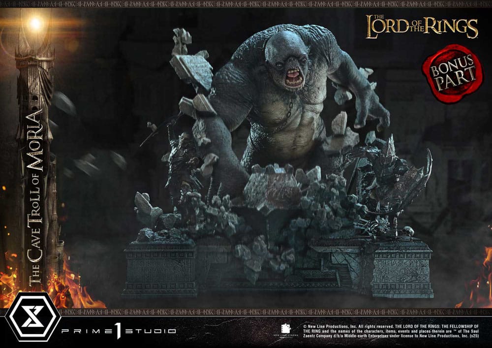 The Lord of the Rings Premium Masterline Series Statue 1/6 Cave Troll of Moria Bonus Version 91 cm