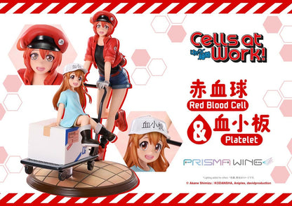 Cells at Work Prisma Wing PVC Statue Red Blood Cell & Platelet  26 cm Prime 1 Studio
