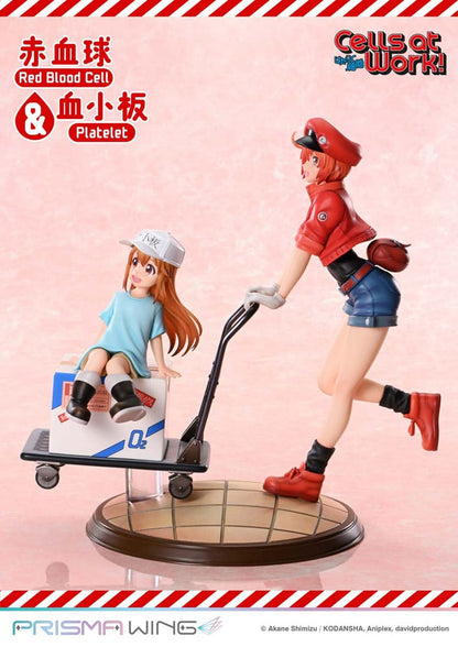 Cells at Work Prisma Wing PVC Statue Red Blood Cell & Platelet  26 cm Prime 1 Studio
