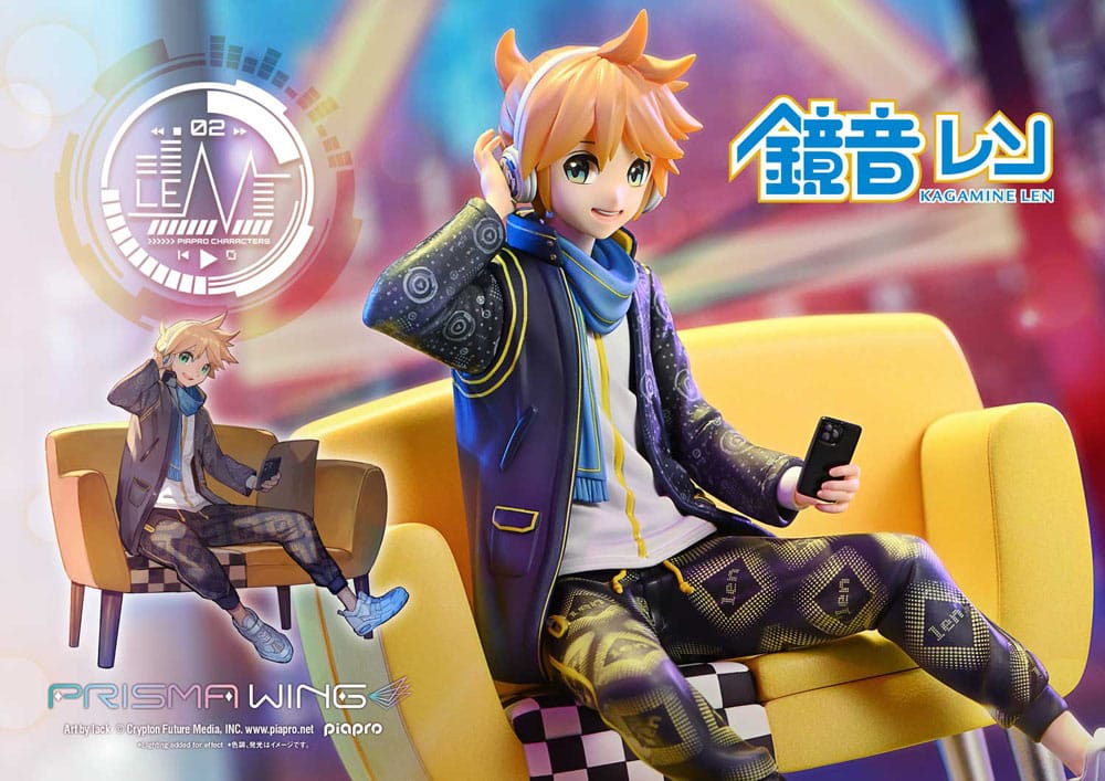 Vocaloid Piapro Characters Prisma Wing PVC Statue 1/7 Kagamine Len (Art by lack) 18 cm Prime 1 Studio