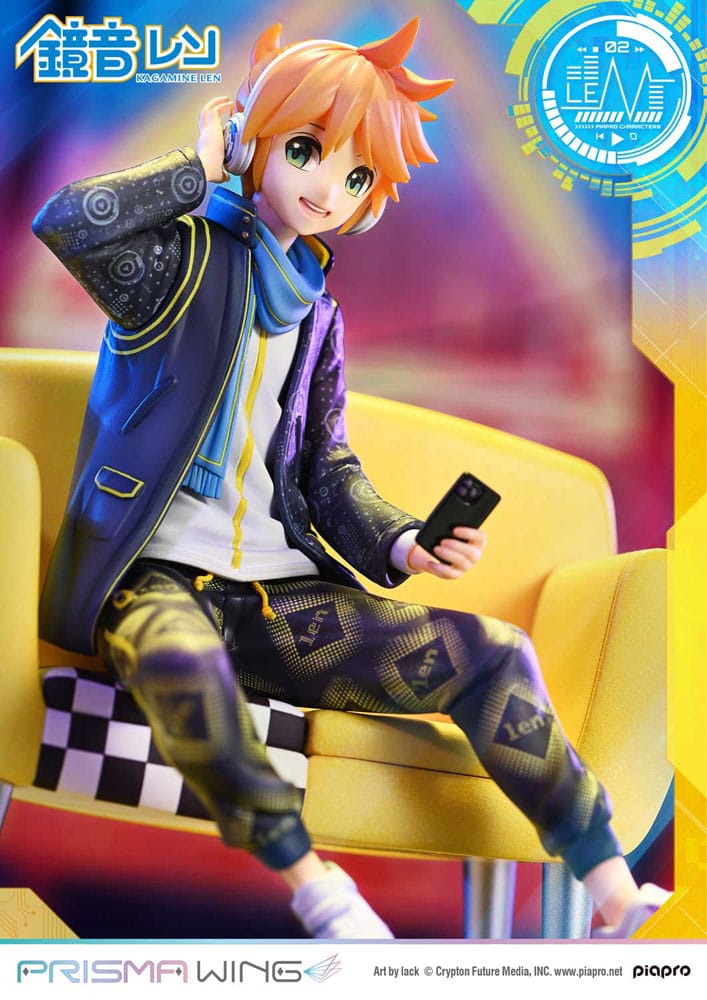 Vocaloid Piapro Characters Prisma Wing PVC Statue 1/7 Kagamine Len (Art by lack) 18 cm Prime 1 Studio