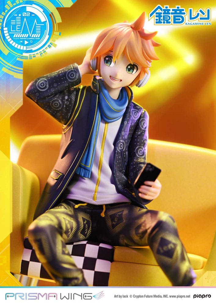Vocaloid Piapro Characters Prisma Wing PVC Statue 1/7 Kagamine Len (Art by lack) 18 cm Prime 1 Studio