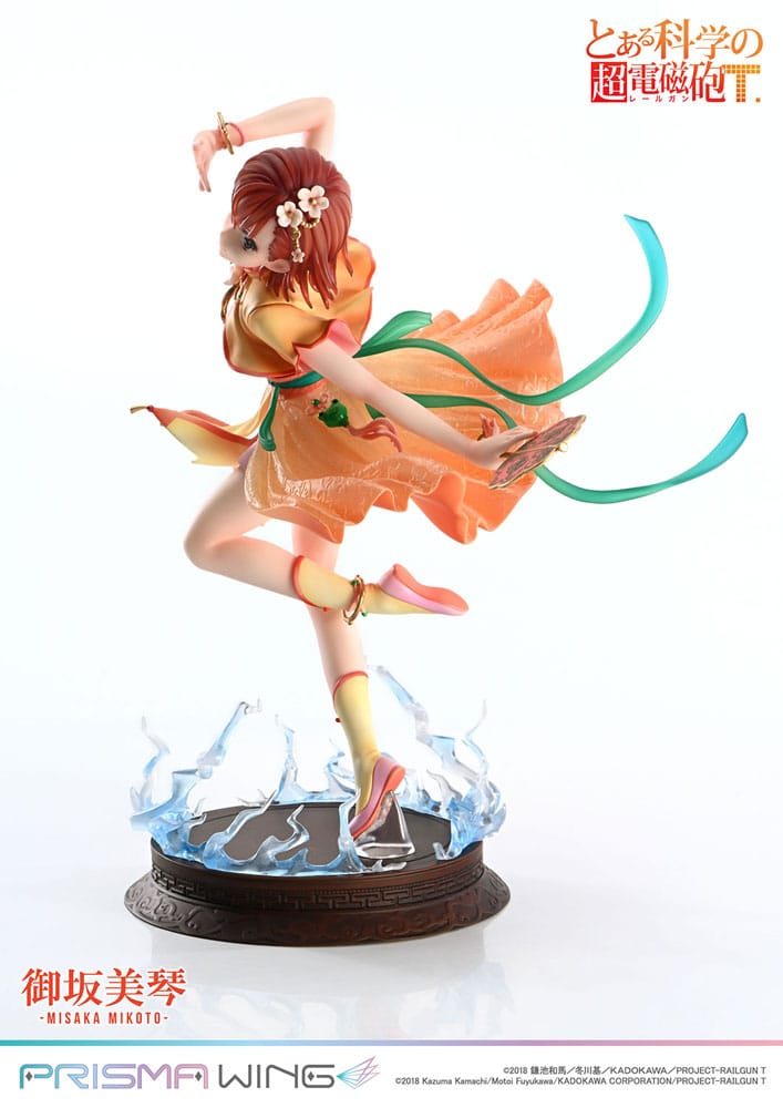 To Aru Kagaku no Railgun Prisma Wing PVC Statue 1/7 Misaka Mikoto 22 cm Statues
