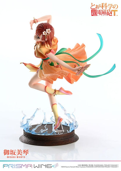 To Aru Kagaku no Railgun Prisma Wing PVC Statue 1/7 Misaka Mikoto 22 cm Statues