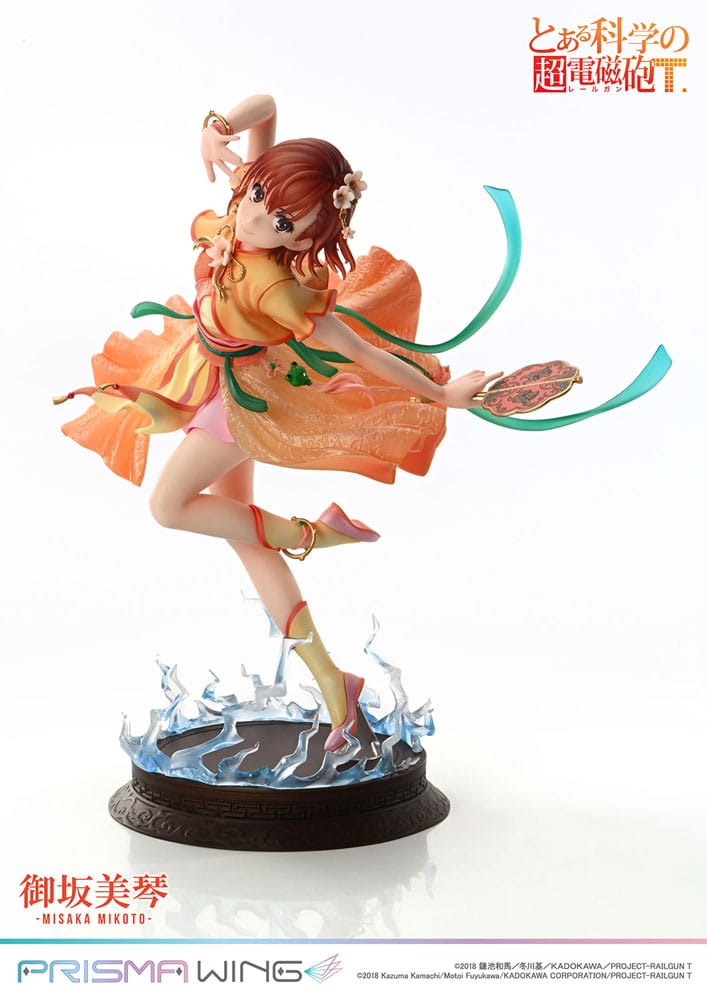 To Aru Kagaku no Railgun Prisma Wing PVC Statue 1/7 Misaka Mikoto 22 cm Statues