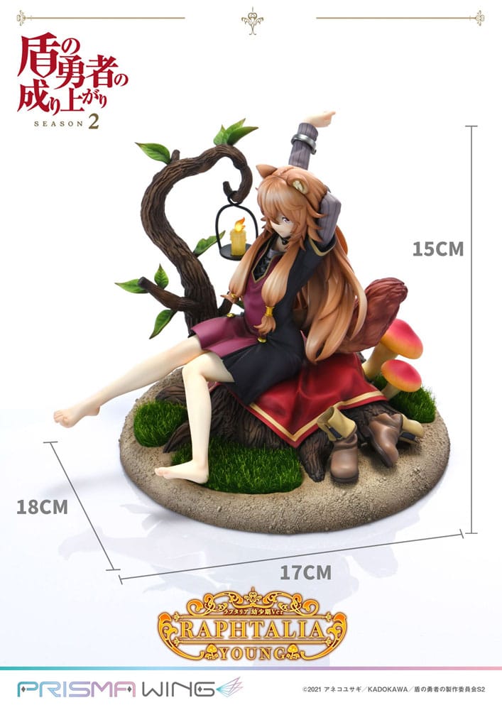 The Rising of the shield Hero Season 2 Prisma Wing PVC Statue 1/7 Raphtalia Young Version 15 cm Statues
