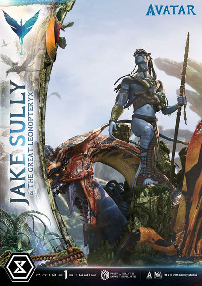 Avatar (Film) Real Elite Masterline Series Statue 1/4 Jake Sully & The Great Leonopteryx 87 cm