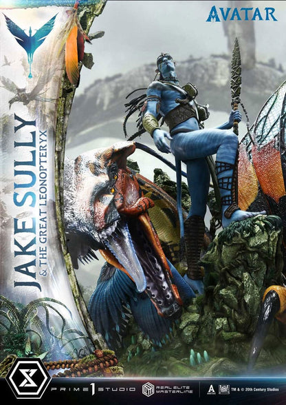 Avatar (Film) Real Elite Masterline Series Statue 1/4 Jake Sully & The Great Leonopteryx 87 cm
