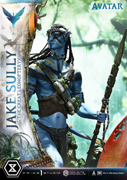 Avatar (Film) Real Elite Masterline Series Statue 1/4 Jake Sully & The Great Leonopteryx 87 cm