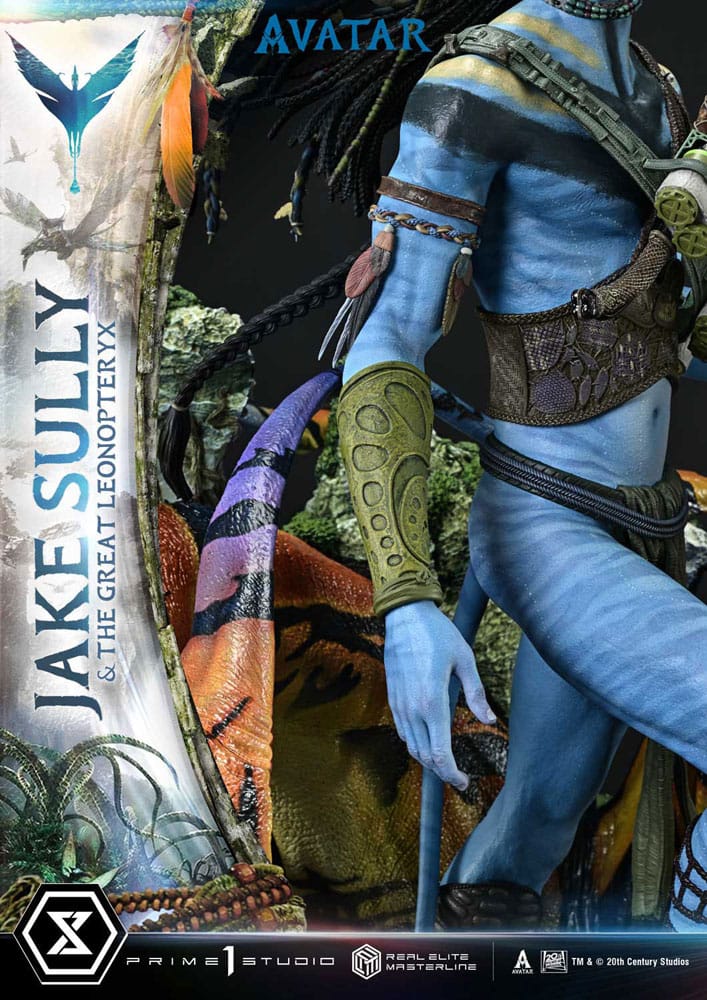 Avatar (Film) Real Elite Masterline Series Statue 1/4 Jake Sully & The Great Leonopteryx 87 cm