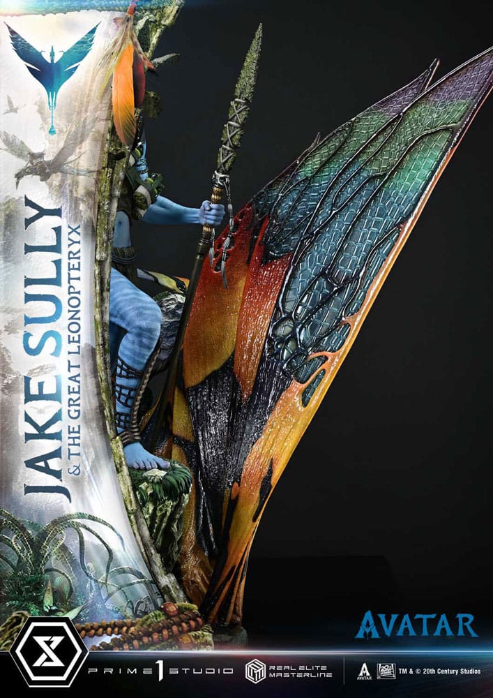 Avatar (Film) Real Elite Masterline Series Statue 1/4 Jake Sully & The Great Leonopteryx 87 cm