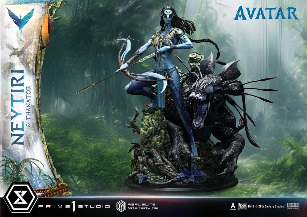 Avatar (Film) Real Elite Masterline Series Statue 1/4 Neytiri & Thanator 75 cm Prime 1 Studio