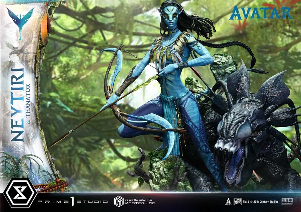 Avatar (Film) Real Elite Masterline Series Statue 1/4 Neytiri & Thanator 75 cm Prime 1 Studio