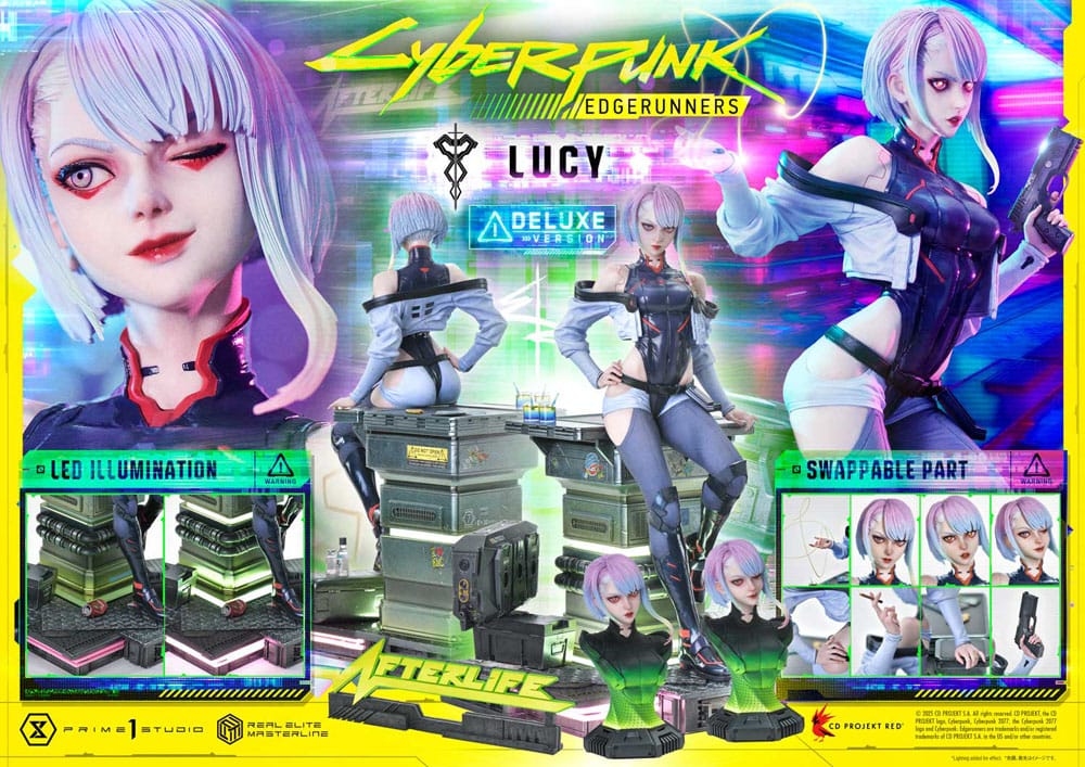 Cyberpunk: Edgerunners Real Elite Masterline Series Statue 1/4 Lucy Deluxe Version 50 cm Prime 1 Studio