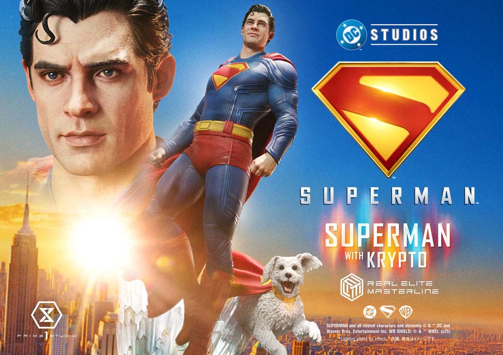 Superman (2025) Real Elite Masterline Series Statue 1/3 Superman with Krypto Bonus Version 95 cm Prime 1 Studio