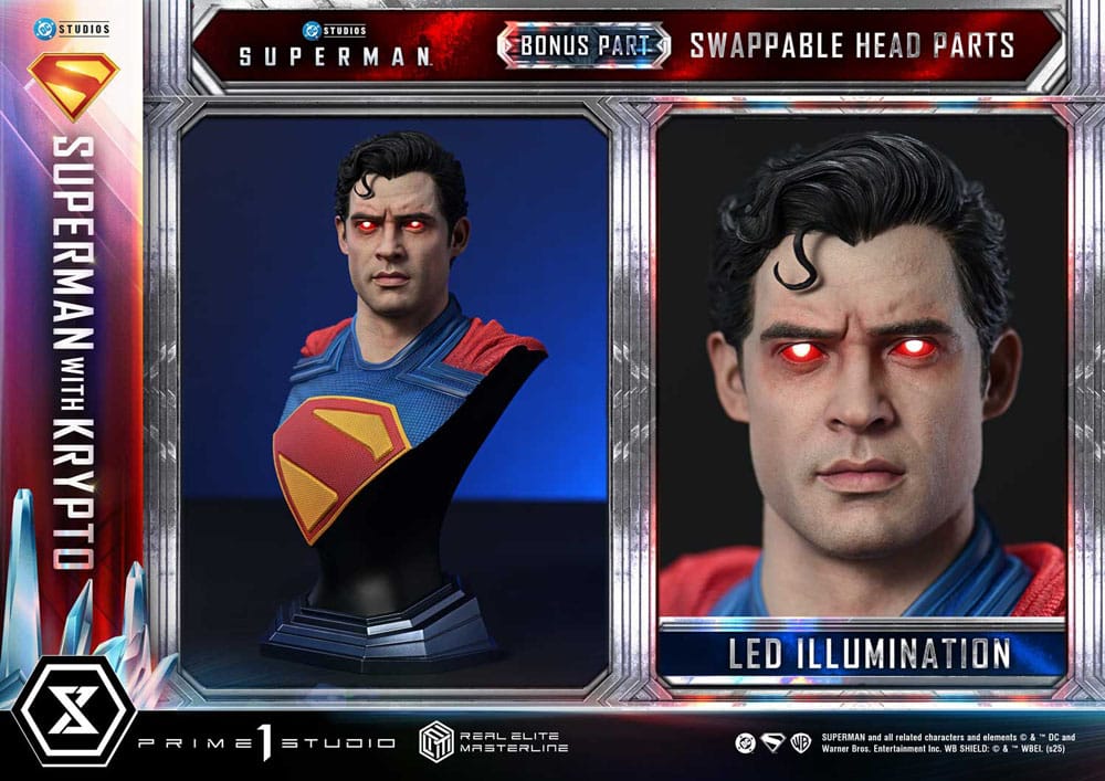 Superman (2025) Real Elite Masterline Series Statue 1/3 Superman with Krypto Bonus Version 95 cm Prime 1 Studio