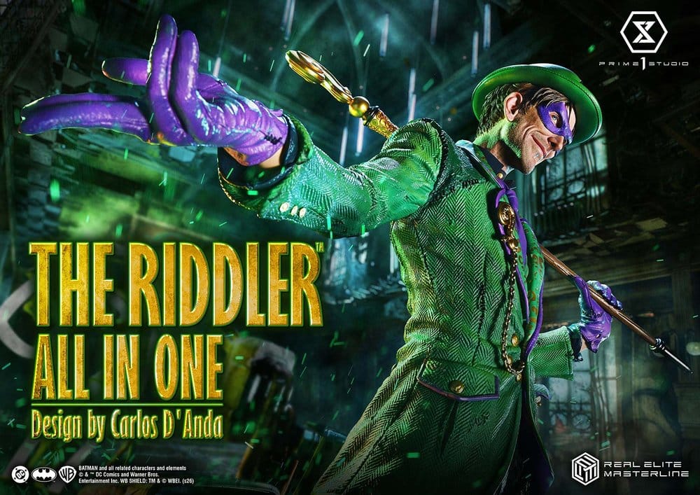 DC Comics Real Elite Masterline Series Statue 1/3 The Riddler All In One (Design by Carlos D'Anda) 74 cm