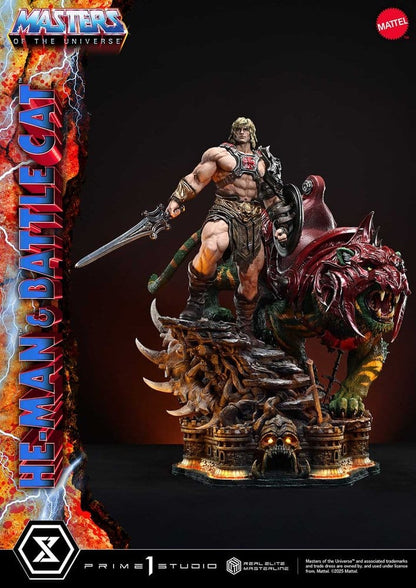 Masters of the Universe Real Elite Masterline Series Statue 1/4 He-Man & Battle Cat 86 cm Prime 1 Studio
