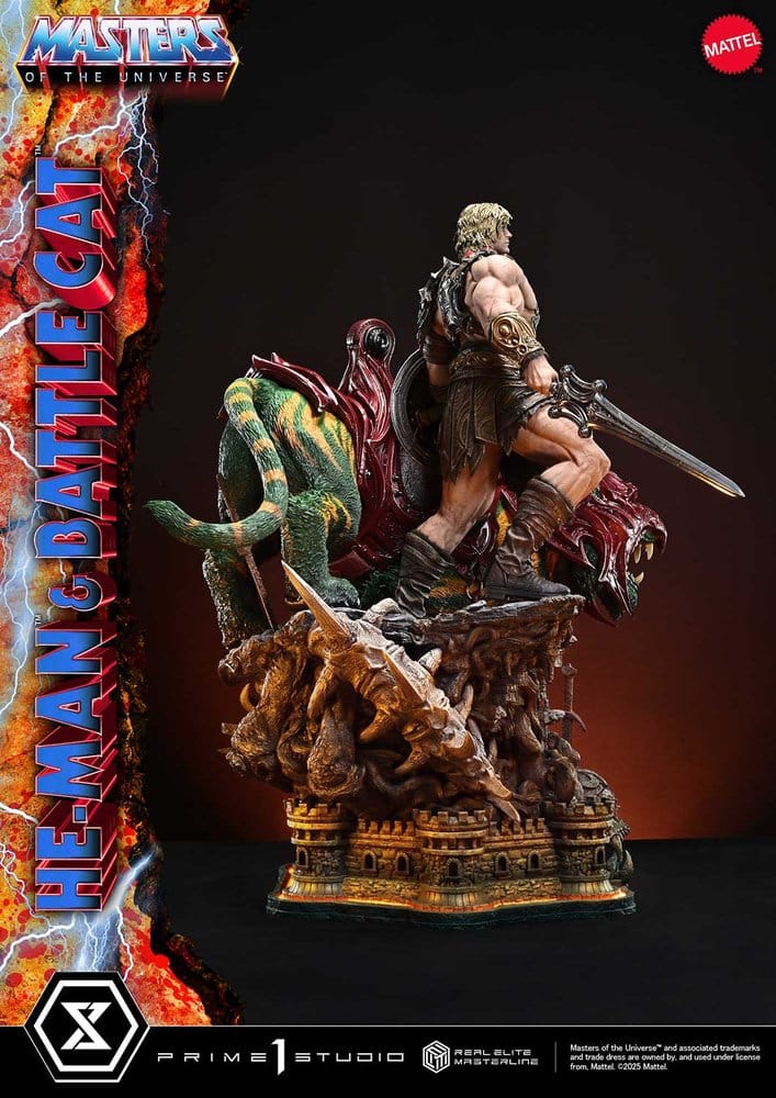 Masters of the Universe Real Elite Masterline Series Statue 1/4 He-Man & Battle Cat 86 cm Prime 1 Studio
