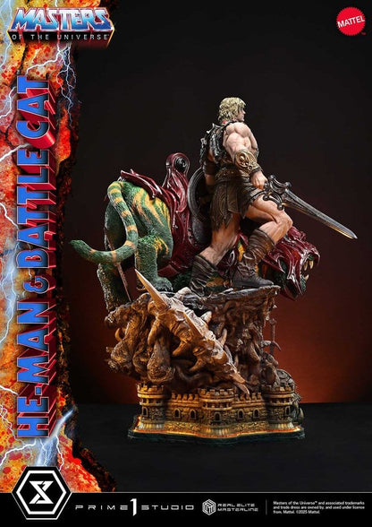 Masters of the Universe Real Elite Masterline Series Statue 1/4 He-Man & Battle Cat 86 cm Prime 1 Studio