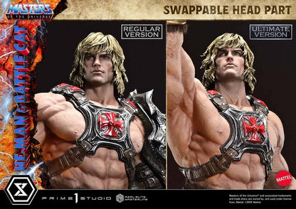 Masters of the Universe Real Elite Masterline Series Statue 1/4 He-Man & Battle Cat Ultimate Version 86 cm Prime 1 Studio