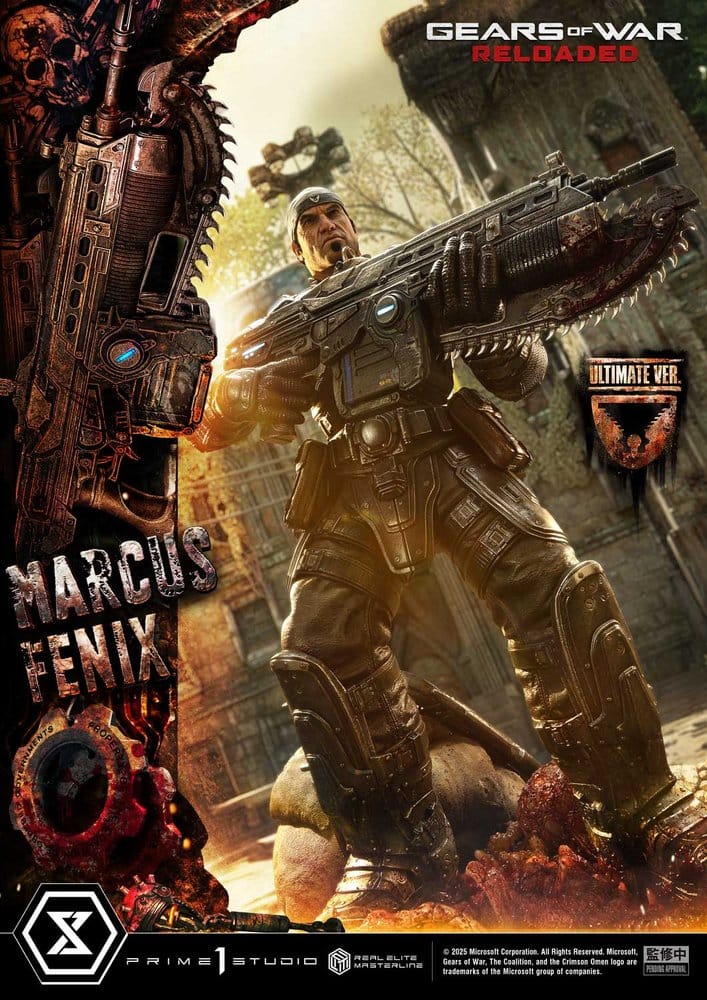 Gears of War: Reloaded Real Elite Masterline Series Statue 1/3 Marcus Fenix Ultimate Version 97 cm Prime 1 Studio