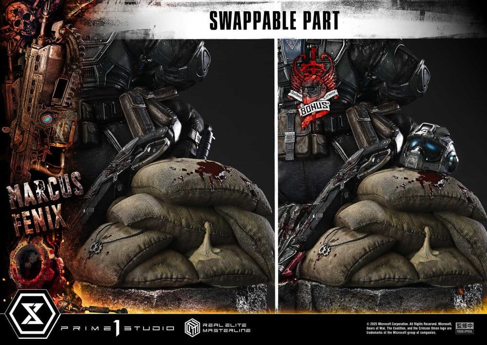 Gears of War: Reloaded Real Elite Masterline Series Statue 1/3 Marcus Fenix Ultimate Bonus Version 97 cm Prime 1 Studio