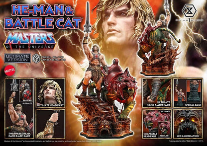 Masters of the Universe Real Elite Masterline Series Statue 1/4 He-Man & Battle Cat Ultimate Bonus Version 86 cm Prime 1 Studio