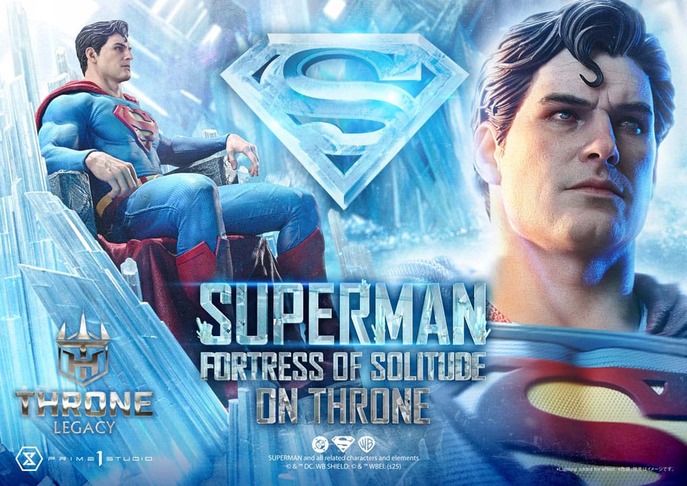 DC Comics Throne Legacy Collection Statue Statue 1/4 Superman Fortress of Solitude on Throne (Design by Gabriele Dell'Otto) 52 cm Prime 1 Studio