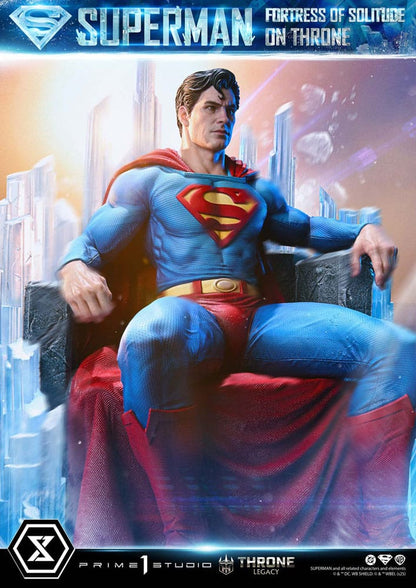 DC Comics Throne Legacy Collection Statue Statue 1/4 Superman Fortress of Solitude on Throne (Design by Gabriele Dell'Otto) 52 cm Prime 1 Studio