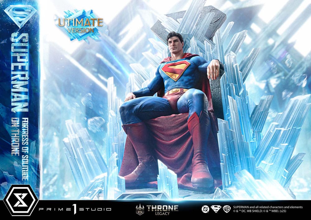 DC Comics Throne Legacy Collection Statue Statue 1/4 Superman Fortress of Solitude on Throne (Design by Gabriele Dell'Otto) Ultimate Version 52 cm Prime 1 Studio