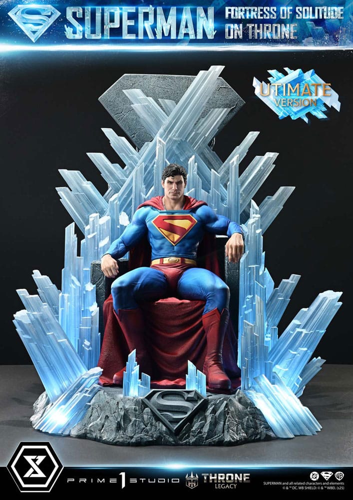 DC Comics Throne Legacy Collection Statue Statue 1/4 Superman Fortress of Solitude on Throne (Design by Gabriele Dell'Otto) Ultimate Version 52 cm Prime 1 Studio