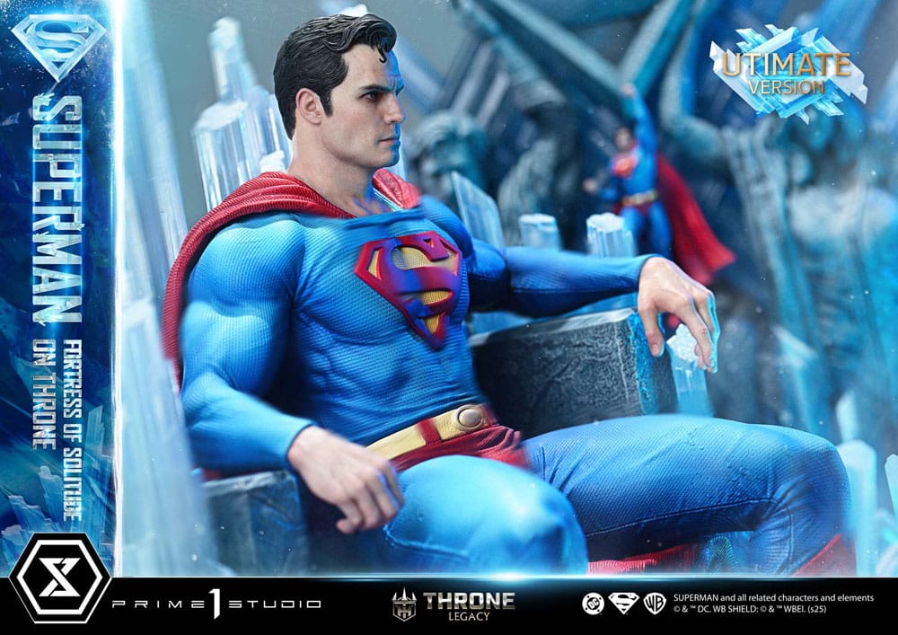 DC Comics Throne Legacy Collection Statue Statue 1/4 Superman Fortress of Solitude on Throne (Design by Gabriele Dell'Otto) Ultimate Version 52 cm Prime 1 Studio