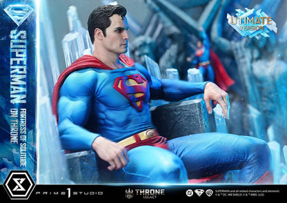 DC Comics Throne Legacy Collection Statue Statue 1/4 Superman Fortress of Solitude on Throne (Design by Gabriele Dell'Otto) Ultimate Version 52 cm Prime 1 Studio