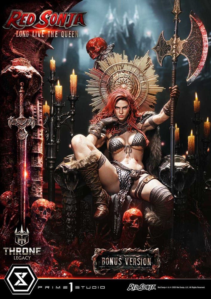 Red Sonja Throne Legacy Collection Statue Statue 1/3 Red Sonja: Long Live the Queen Bonus Version 77 cm Statues