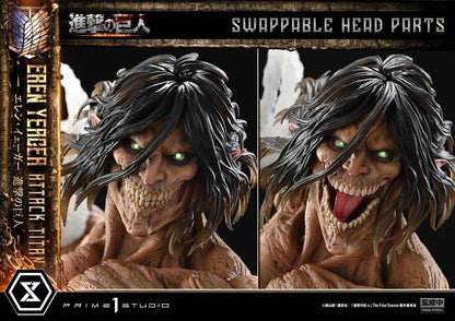Attack on Titan (TV animation) Ultimate Diorama Masterline Statue Eren Yeager Attack Titan 81 cm