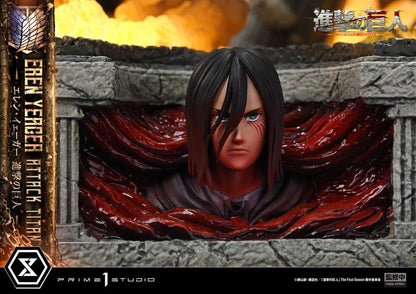 Attack on Titan (TV animation) Ultimate Diorama Masterline Statue Eren Yeager Attack Titan 81 cm